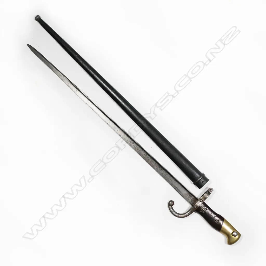 M1874 pattern bayonet with scabbard dated 1878 for GRA rifle. L.640mm Image 1++